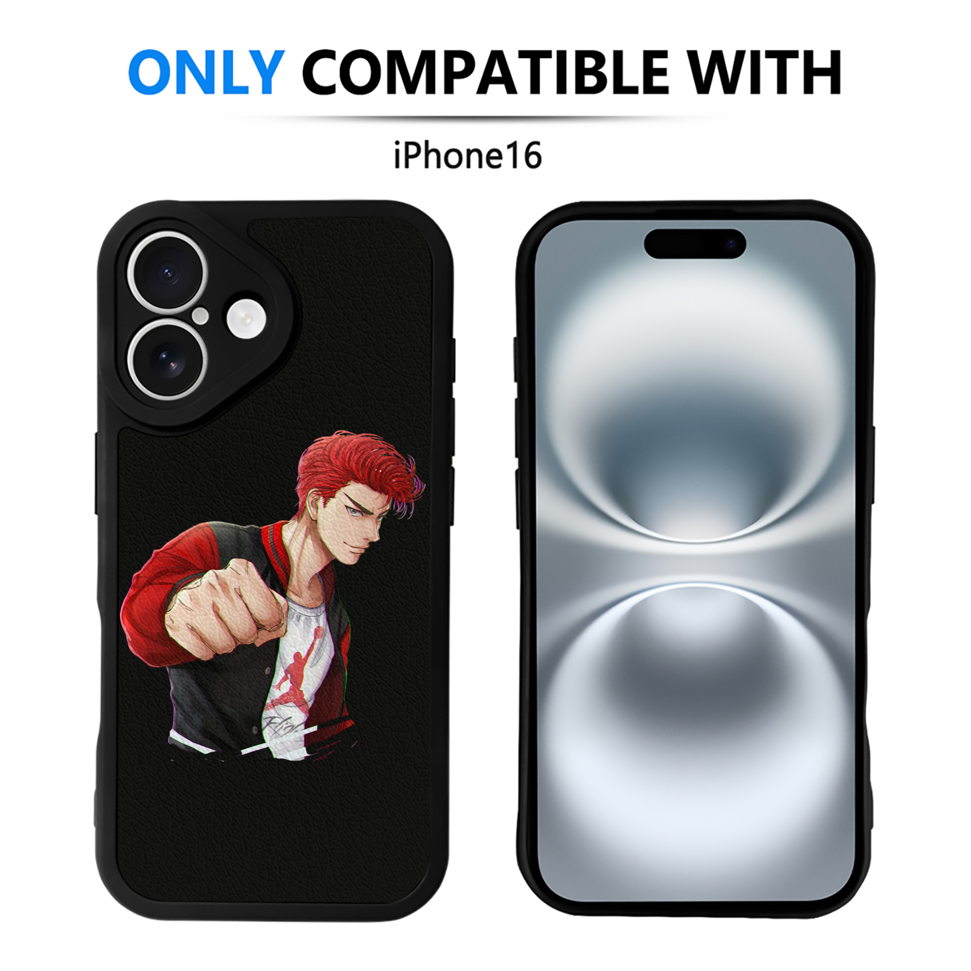（画像用） SLAM DUNK／スラムダンク 【iPhone 16シリーズ対応】シリコンスマホケース（レザー調） 材質：シリコン